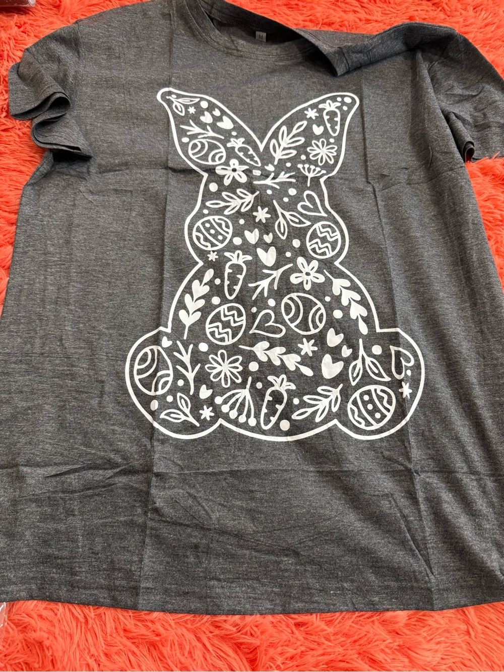 Kids Gray Bunny Graphic Tee - Brand Unlisted